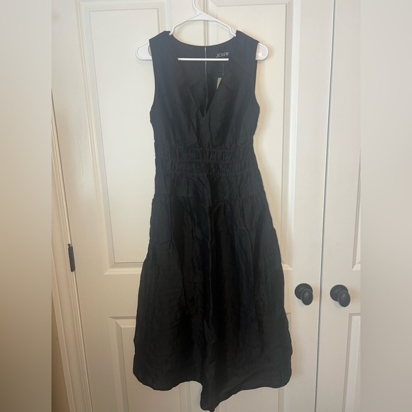 NWT J.Crew Elegant Black Maxi Dress - Picture 2 of 9